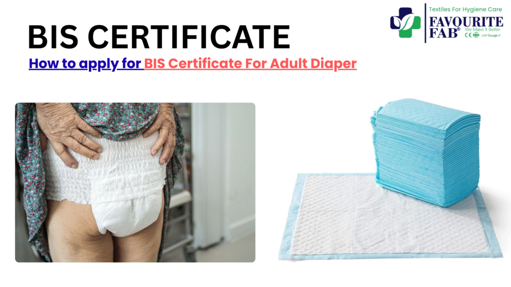 How to apply for BIS Certificate for adult diaper step by step guide